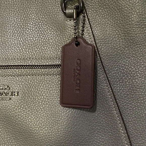 Authentic COACH Pebble Grey Prairie Satchel - Picture 4 of 14
